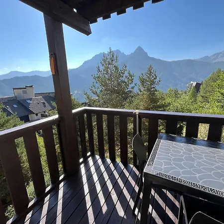 Terrasse Sud Vue Montagnes Pra Loup 1500 *
